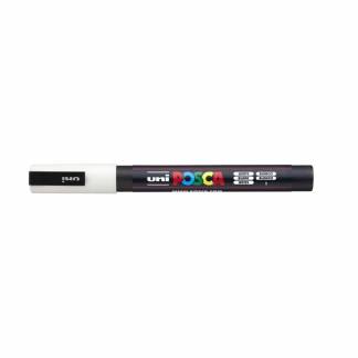 Paint marker Uni Posca PC-3M white 0,9-1,3mm