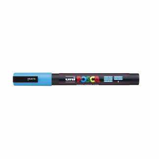 Paint marker Uni Posca PC-3M light blue 0,9-1,3mm