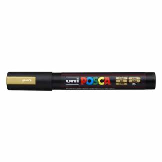 Paint marker Uni Posca PC-5M gold 1,8-2,5mm