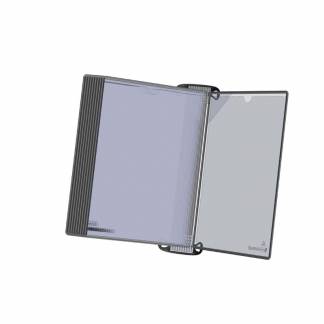 Vægmodul Tarifold Pro A4 m/10stk sort QL PP lommer