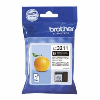 Blækpatron Brother LC3211Y gul ca. 200 sider