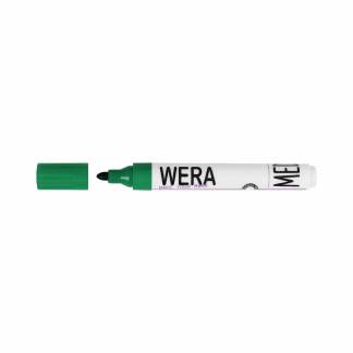 Marker WERA grøn permanent rund spids 2mm