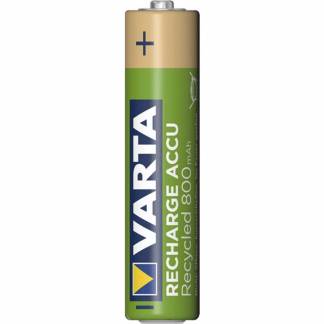 Batteri Varta Recharge AAA Recycled 800mAh 4stk/pak blister