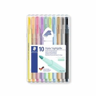 Tekstmarker STAEDTLER 362 Triplus 1-4mm assorteret 10stk/sæt