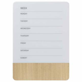 Ugetavle Naga magnetisk "GB" 50x70cm pure white/egefiner