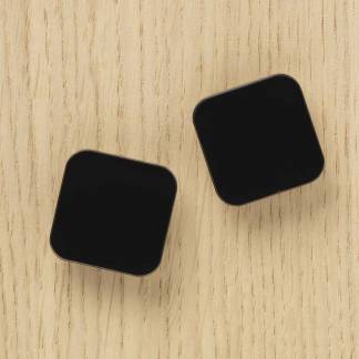 Magnet Naga Squircle 2,5x2,5cm sort Super Strong 2stk/pak