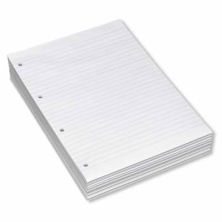 Konferenceblok A4 Bantex lin. toplimet 60g hvid m/4 huller