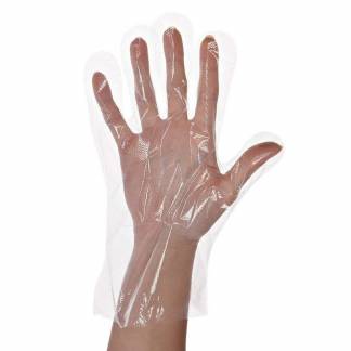 Handsker engangs medium HDPE transparent 500stk/pak