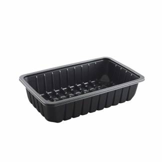 Kødbakke K 81­60S 262x161x59mm 1800ml sort PP 300stk/krt