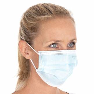 Mundbind m/hovedelastik II 3-lags CE-m&aelig;rket