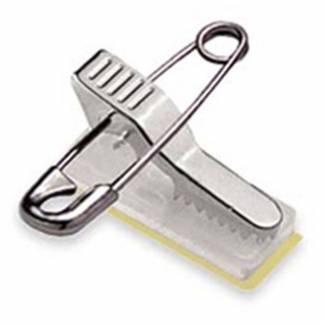 Krokodilleclips selvkl&aelig;bende med sikkerhedsn&aring;l