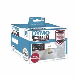 Label Dymo Durable etiket 19x64mm 900stk/rul stregkodelabel