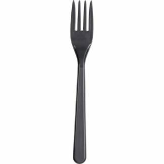Gaffel plastik flergangs 17,8cm PP koksgrå 50stk/pak