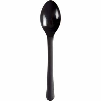 Ske plastik flergangs 18,5cm PP koksgrå 50stk/pak