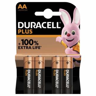 Batteri Duracell Plus Power AA alkaline 4stk/pak