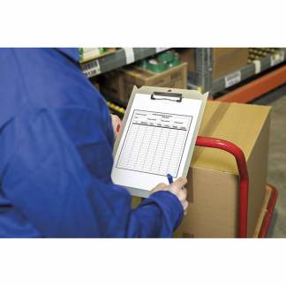 Clipboard Trolley A4 ALU/PP let at fastgøre t/vogn 80% genbrugsmat.