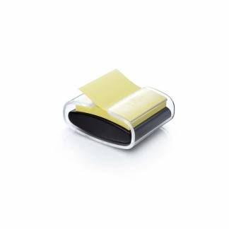 Dispenser Post-it PRO sort inkl. 1 blok Z-notes Canary yellow