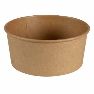 Salatbowle pap brun 500ml Ø146mm 20 oz 50stk/pak