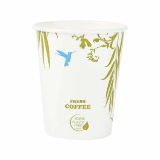 Kaffebæger 8 oz plastfri single wall 1000stk/kar