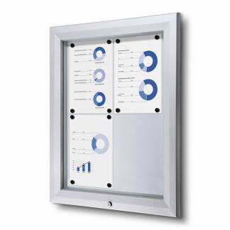 Udh&aelig;ngsskab TWIN Whiteboard 4 x A4 t/udend&oslash;rsbrug
