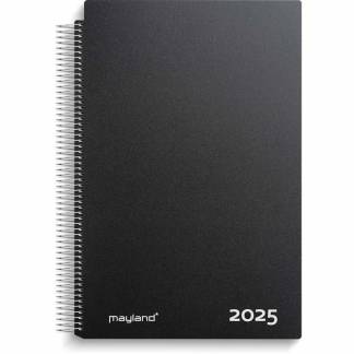 Aftalekalender A4 sort 2025 21x29,7cm 1dag/side 25 2200 00