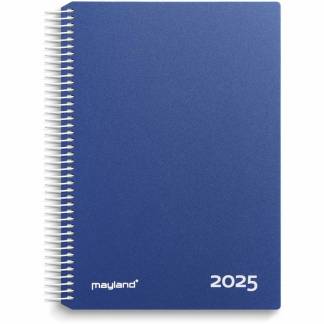 Timekalender m/spiral blå 2025 16,8x23,5cm 25 2180 20