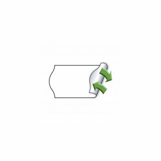 Etiket Meto 26x12mm hvid aftagelig 1000stk/rul 12rul/pak