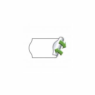 Etiket Meto 26x16mm hvid aftagelig 1000stk/rul 12rul/pak