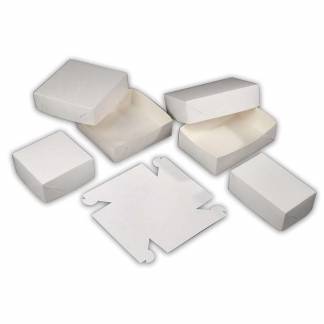 Kageæske nr 2 140x230x75mm hvid 250stk/pak