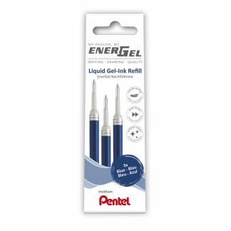 Rollerpen Pentel Energel blå 3-pack LRN7-3C