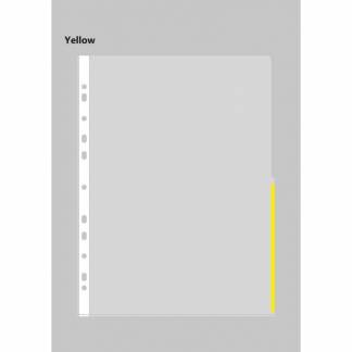 Signallomme A4 PP 105 micron gul 100stk/pak