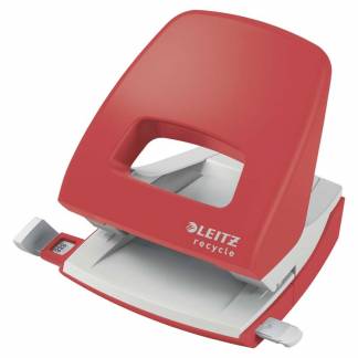 Hulapparat Leitz 2hul 30ark Recycle rød