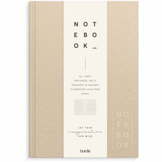 Notebook Textile A5 beige lined