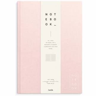 Notebook Textile A4 pink lined