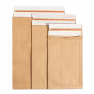 Papir E-handelspose m/genluk 380x480x80mm