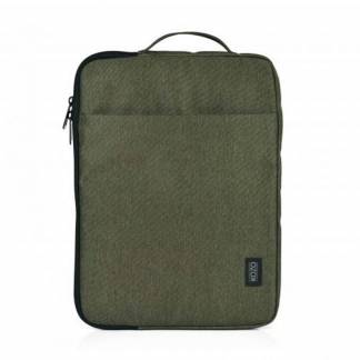 Computersleeve KOZO med håndtag Olive genanvendt RPET op til 15,6"
