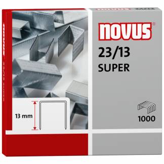 Hæfteklamme Novus re+new 23/13 Super 1000st/pk