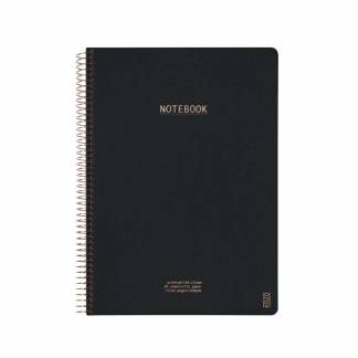 Notesbog KOZO A4 Premium Black linieret 80 sider 100g