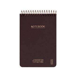 Notesbog KOZO A6 Premium Coffee linieret 80 sider 100g
