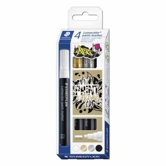 Paintmarker Lumocolor 349 2,4mm ass. 4stk/pak