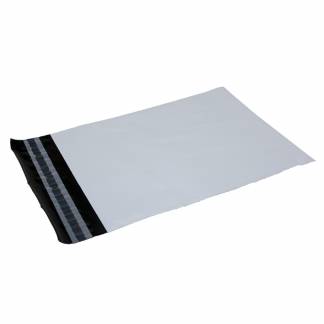 Forsendelsespose hvid 400x600mm 100stk/pak særdeles stærk kvalitet i 100% genanvendt plast