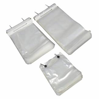 Plastikpose microperforeret 240x450/50+40x0,035m 1000stk