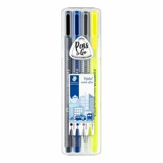 Marker STAEDTLER triplus Mobile Office ass. 4stk