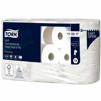 Toiletpapir Tork Premium T4 3-lag Soft 35m 110317 42rul/kar