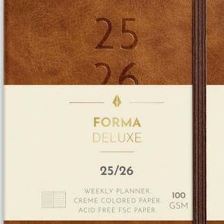 Lærerkalender Studie A5 matsort genbrugskarton 2025/2026