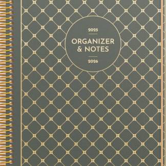 Ugekalender Studie Organizer & Notes A5 grøn 2025/2026
