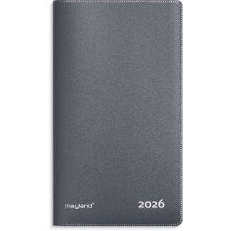 Index Planner månedskalender mørkegrå PP-plast 2026