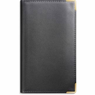 Index Planner månedskalender sort skind 2026