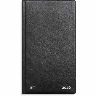 City Week Planner tværformat sort vinyl 2026