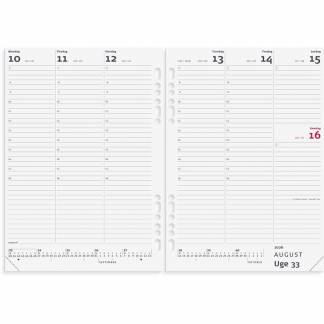 System A5 ugekalender højformat REFILL 2026